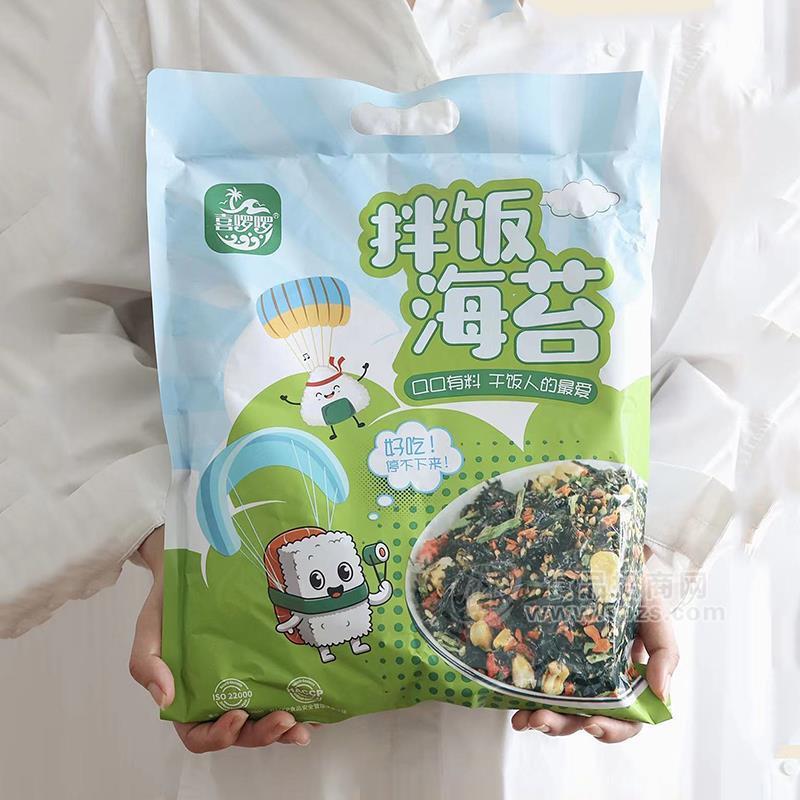 喜啰啰拌饭海苔袋装招商10.8gx10包