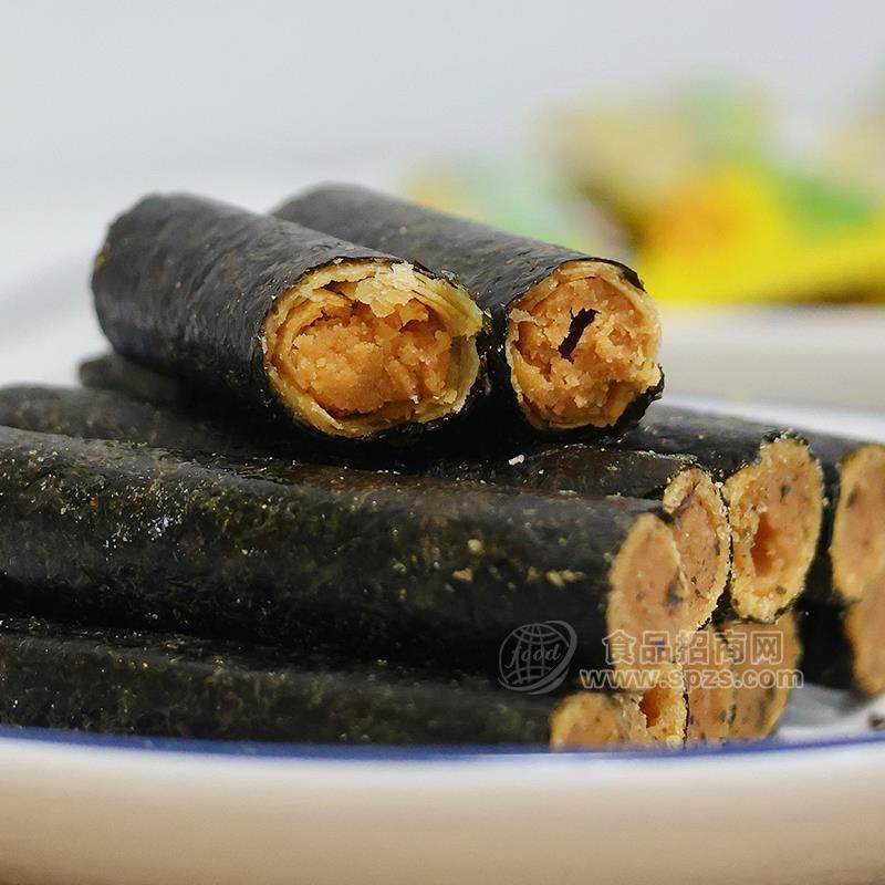 喜啰啰蛋卷海苔棒实拍图休闲食品