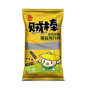 喜啰啰咸蛋黄味蛋卷海苔棒休闲食品散装称重