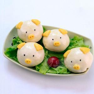 猪脸豆沙包速冻食品面食