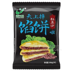 隆泰食品紅豆沙餡餅3片袋裝招商300g