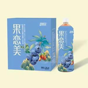 果戀美藍(lán)莓枸杞復(fù)合果汁飲料箱裝招商1.28L×6瓶