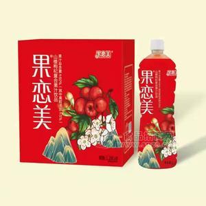 果恋美山楂枸杞复合果汁饮料箱装招商1.28L×6瓶