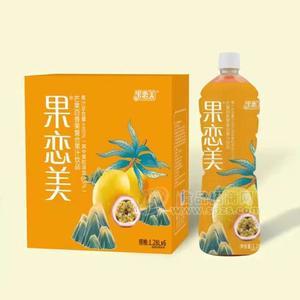 果戀美芒果百香果復合果汁飲料箱裝招商1.28L×6瓶