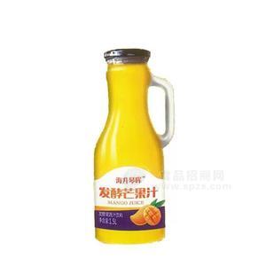 海升琴晖发酵芒果汁饮料玻璃瓶装招商1.5L
