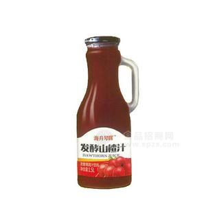 海升琴晖发酵山楂汁饮料玻璃瓶装招商1.5L
