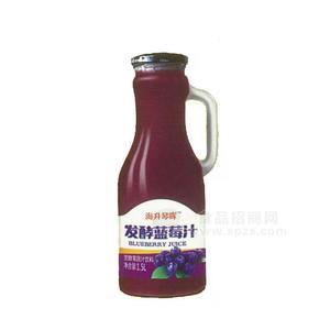 海升琴晖发酵蓝莓汁饮料玻璃瓶装招商1.5L