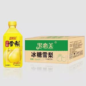 果恋美冰糖雪梨口味饮料果味饮料1LX10瓶