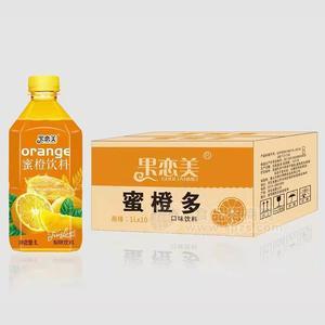 果戀美蜜橙多口味飲料1LX10瓶