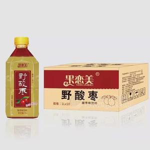 果恋美野酸枣味饮料果味饮料1LX10瓶
