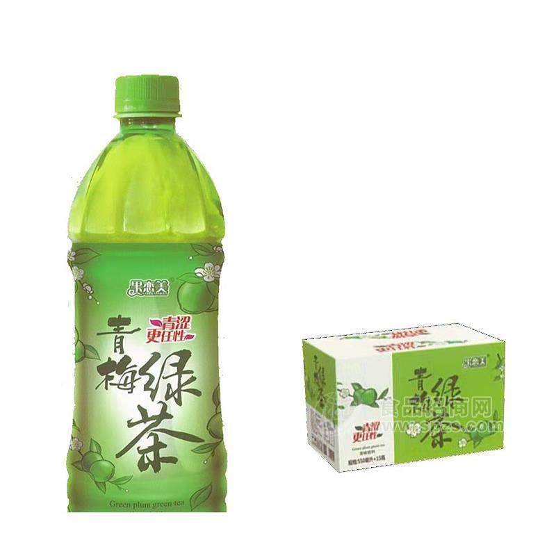 果戀美青梅綠茶茶飲料550ml