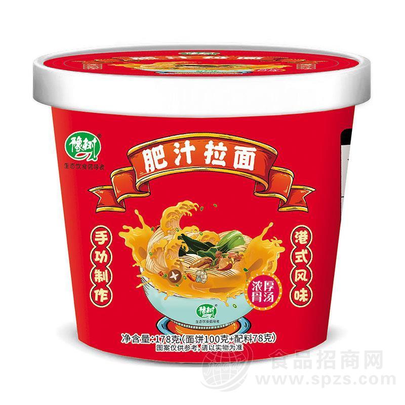 豫树浓厚骨汤肥汁拉面桶装招商178g