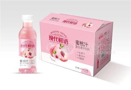 現代鮮語蜜桃汁果汁450ml.jpg