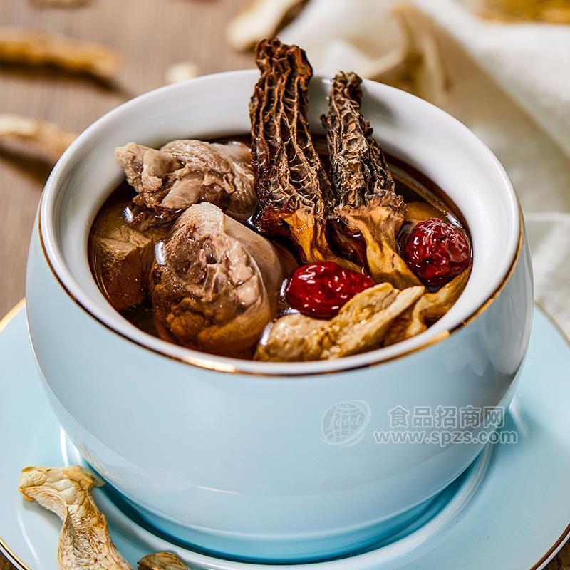 ·领鲜港羊肚菌松茸炖老鸡预制菜招商代理 