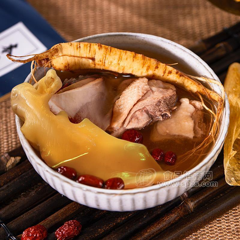 ·领鲜港鲜鲜人参花胶炖老鸡预制菜招商代理 