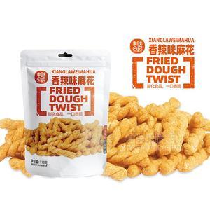丰味日记香辣味麻花休闲膨化食品零食118g