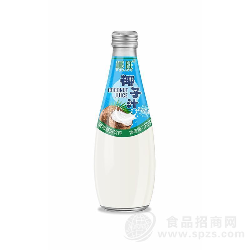 椰旺玻璃瓶椰汁植物蛋白饮料280g玻璃瓶椰子汁