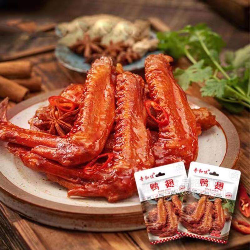奇和味甜辣味鸭翅休闲食品新品招商120g