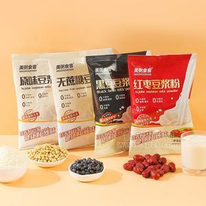 美粥食客原味無蔗糖黑豆紅棗多種口味豆?jié){粉