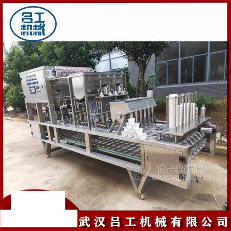 杯装雪泥冰淇淋灌装封口机 巧克力酱冰淇淋全自动灌装机