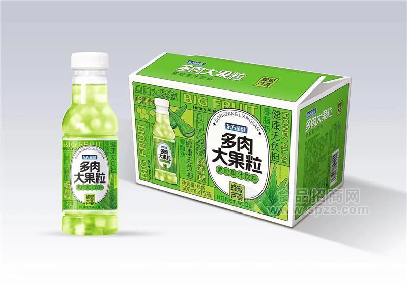 東方量健多肉大果粒果粒果汁飲料蜂蜜蘆薈味