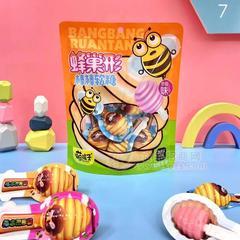 萌孩子蜂巢形棒棒软糖草莓味凝胶糖果70克