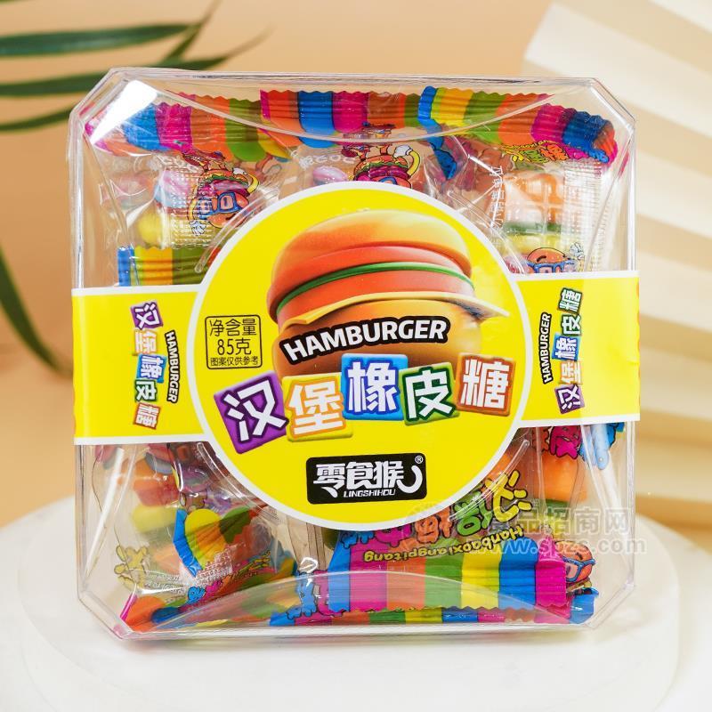 零食猴漢堡橡皮糖糖果85g