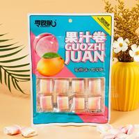 零食猴蜜桃味+芒果味果汁卷休闲食品85g