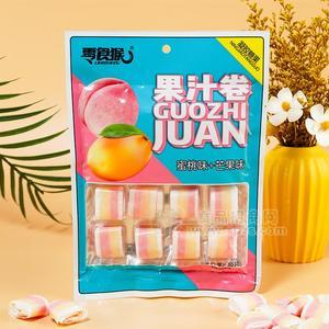 零食猴蜜桃味+芒果味果汁卷休閑食品85g