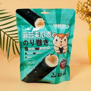 零食猴肉松味海苔夹心卷膨化食品休闲食品100g