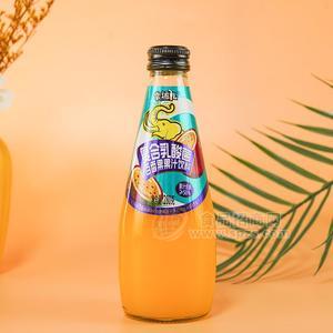 幸运儿玻璃瓶装百香果果汁饮料复合乳酸菌280克