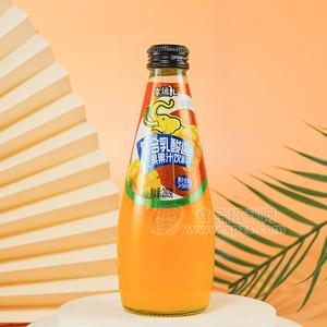 幸運兒玻璃瓶裝芒果果汁飲料復合乳酸菌280克