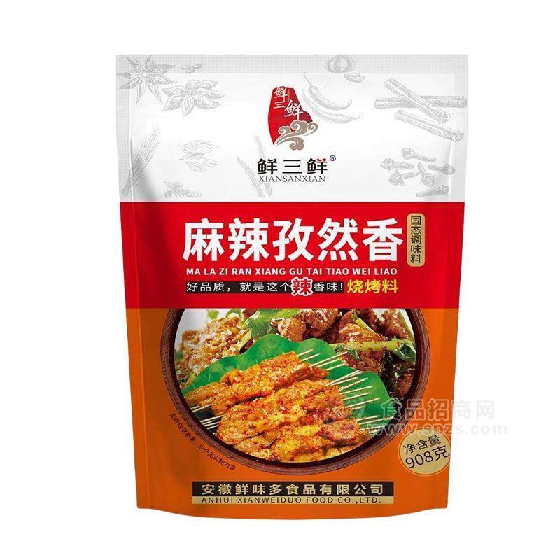 鮮三鮮麻辣孜然香固態(tài)調味料招商908g