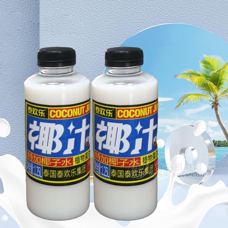 泰欢乐椰汁植物蛋白饮料瓶装招商1.25L