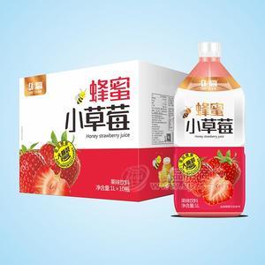 非贏蜂蜜小草莓果味飲料1LX10瓶