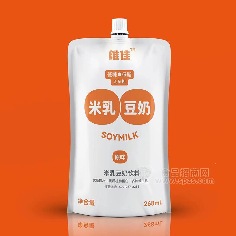 ·维佳原味米乳豆奶袋装招商268ml 