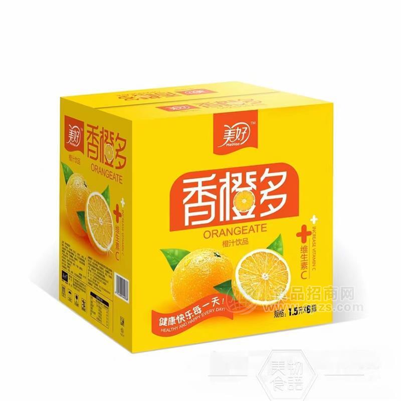 美好香橙多果汁飲料1.5升大瓶果汁