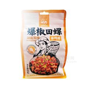 时来运转香辣味爆椒田螺休闲食品300g