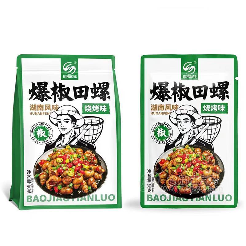 时来运转烧烤味爆椒田螺300g