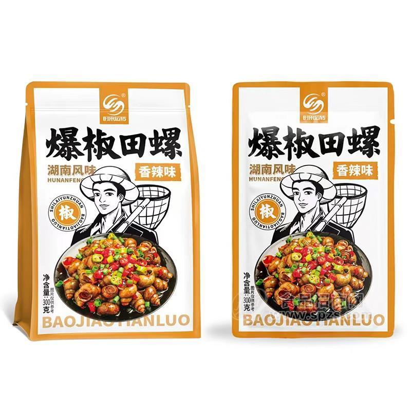 时来运转香辣味爆椒田螺300g