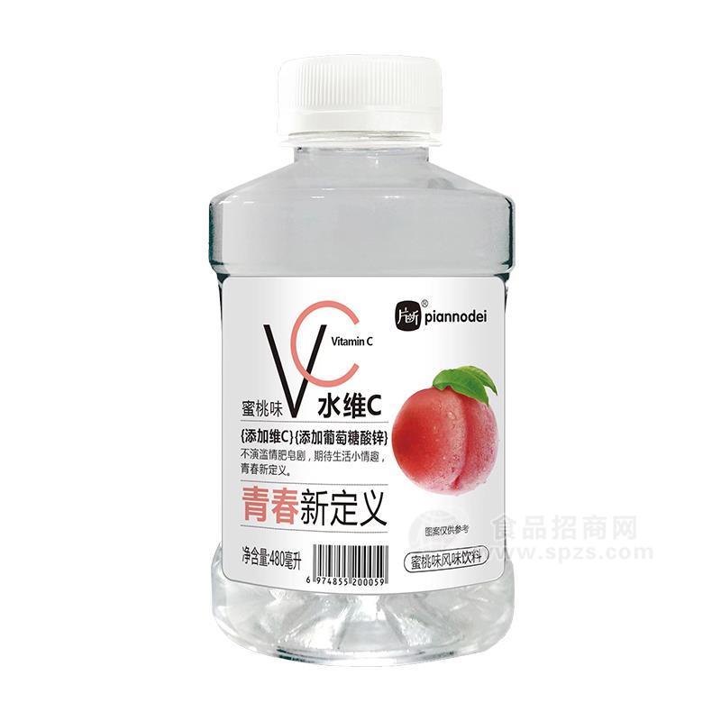 片断水维C蜜桃味风味饮料果味饮料480ml 