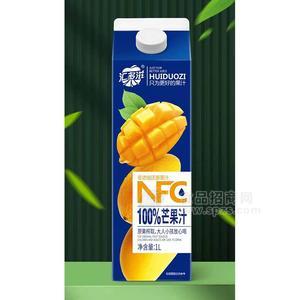 汇多滋芒果汁NFC非浓缩还原果汁饮料1L