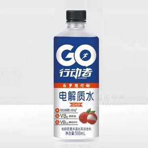 行動者電解質(zhì)水荔枝味電解質(zhì)營養(yǎng)強化風味飲料500mL