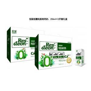 莱仕顿低脂低糖纯香高钙奶复合蛋白饮品250mlx12盒