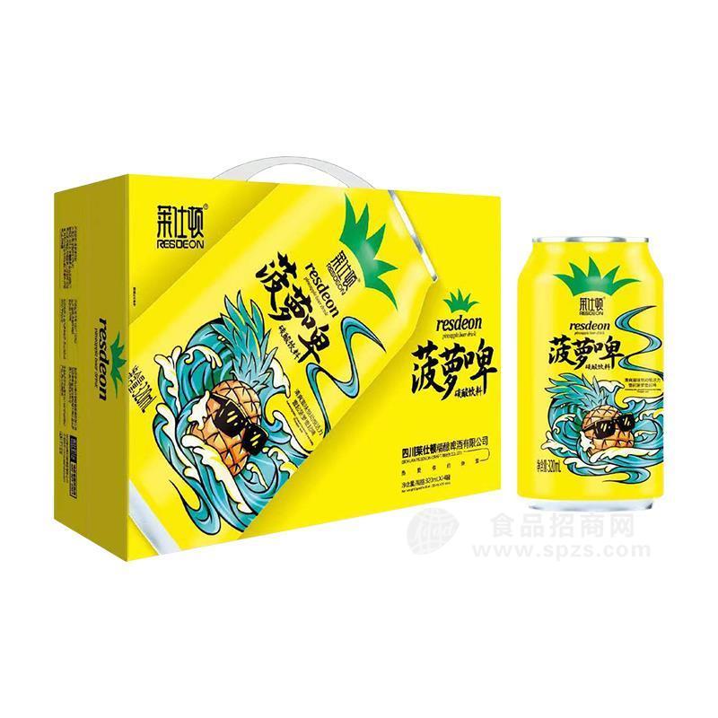 萊仕頓菠蘿啤碳酸飲料320mlx24罐