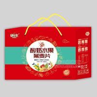 嗨樂谷酸奶水果燕麥片沖調食品500gx3罐