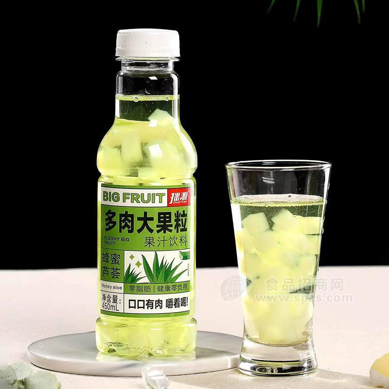 拙源蜂蜜芦荟多肉大果粒果汁饮料450ml
