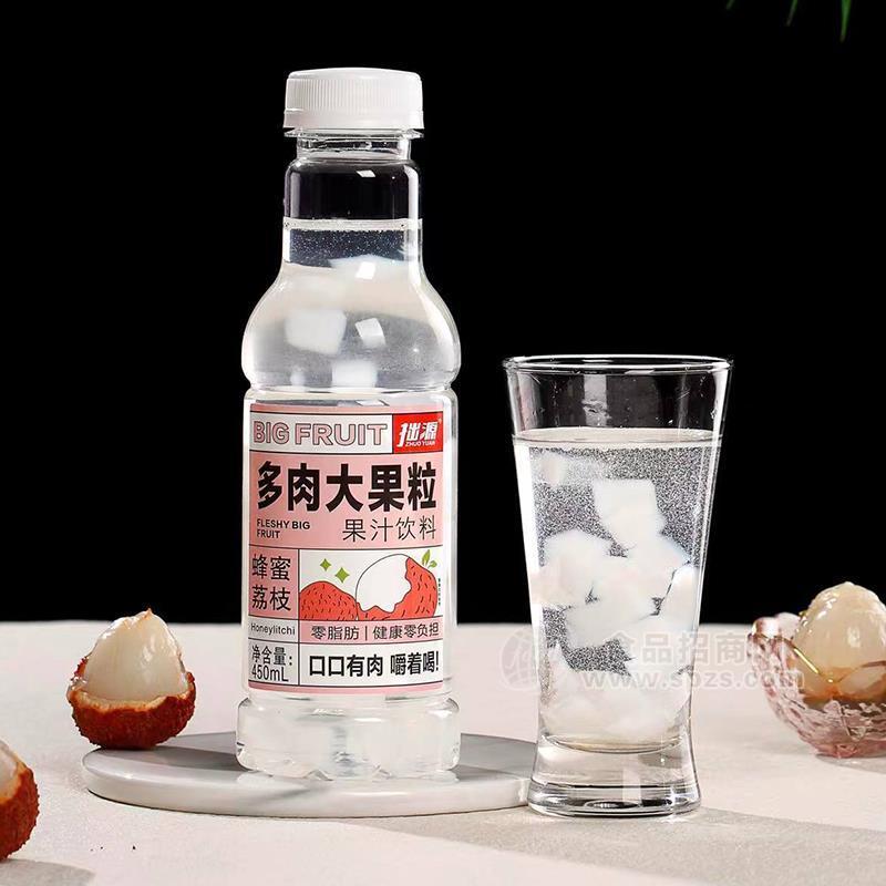 拙源蜂蜜荔枝多肉大果粒果汁饮料450ml