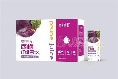 益生元西梅汁纖維果飲復(fù)合果汁飲料