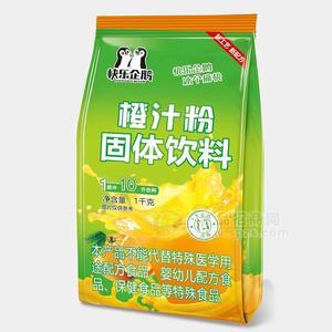 快樂(lè)企鵝橙汁粉固體飲料沖調(diào)飲品1千克